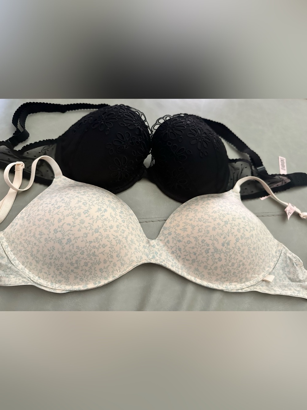 TWO Victoria's Secret 34DD bras - never worn
